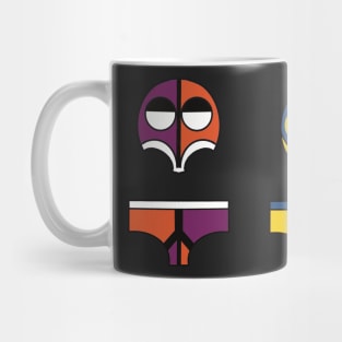 Wrestler’s Masks and briefs Mug